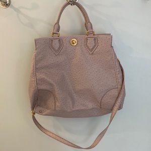 Marc by Marc Jacobs lavender ostrich skin bag